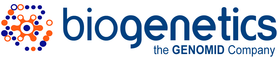 Biogenetics logo -the genomid company