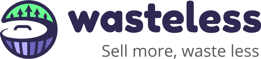 Wasteless - sell more, waste less - logo 
