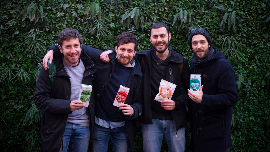 Francesco Majno, Edoardo Imparato, Andrea Di Nardo and Guglielmo Gori, founders of Crické