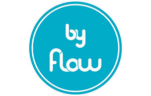 Byflow logo blue round