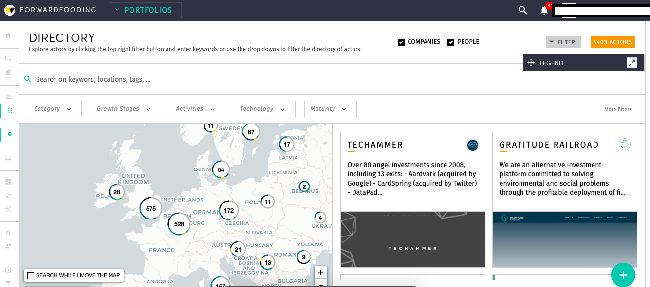 FoodTech Data Navigator Homepage
