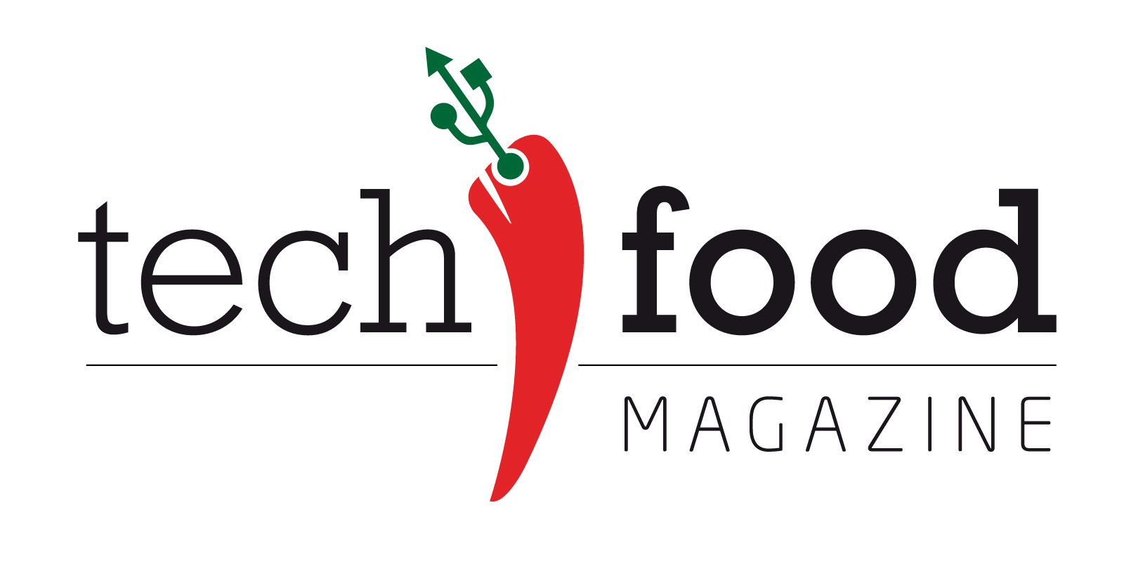 Tech food magazine logo