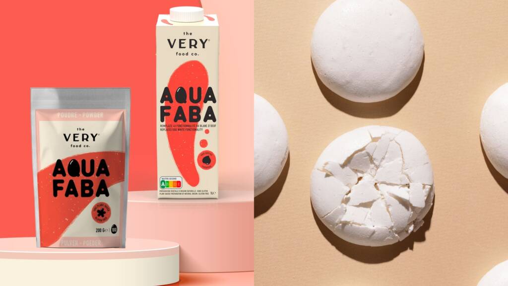 The VERY Food Co. liquid aquafaba and powdered aquafaba for making meringue