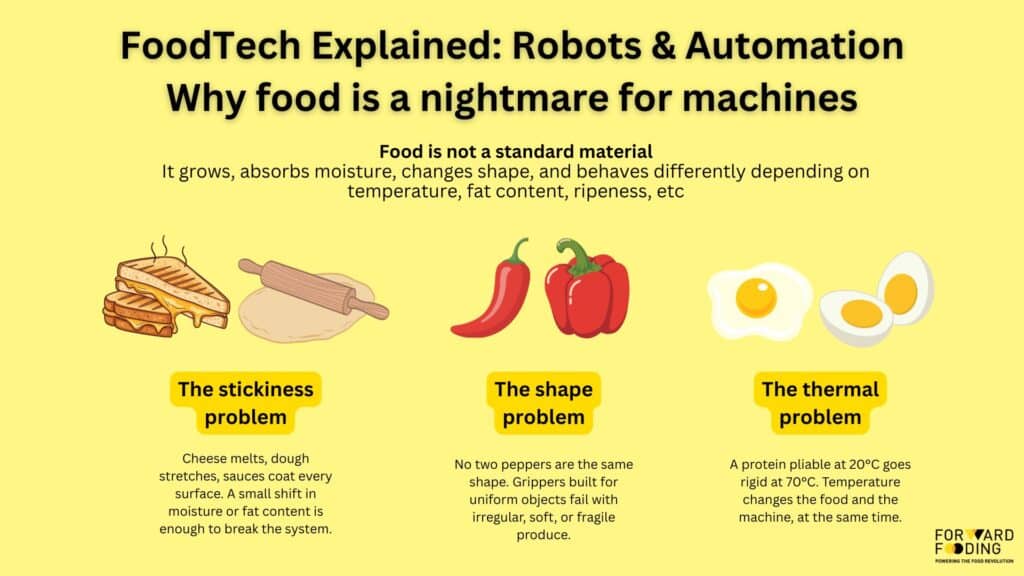 food robotics incompatibility with food