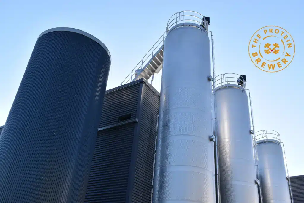 The Protein Brewery fermentation tanks