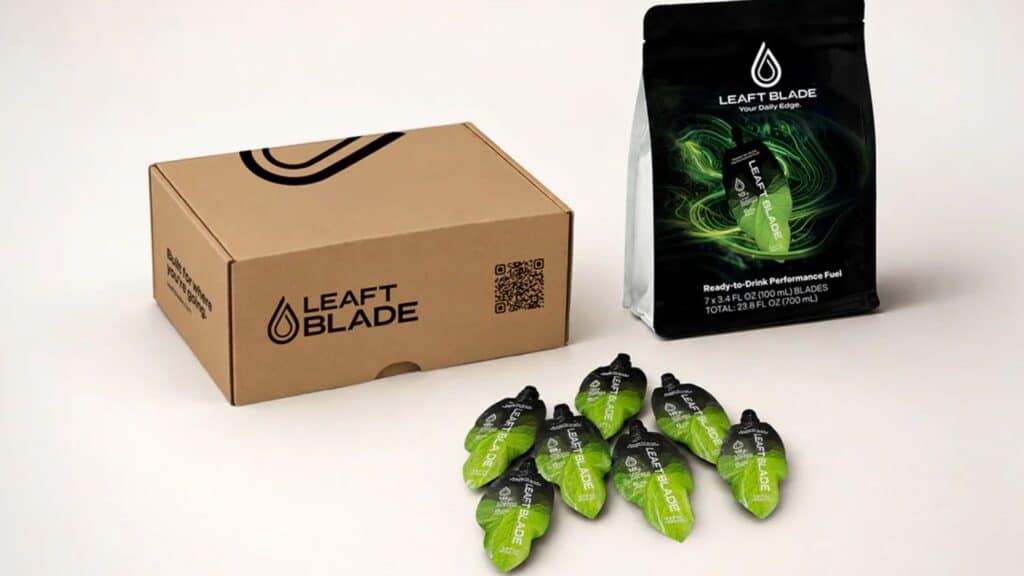 Leaft Blade ready-to-drink performance fuel with rubisco